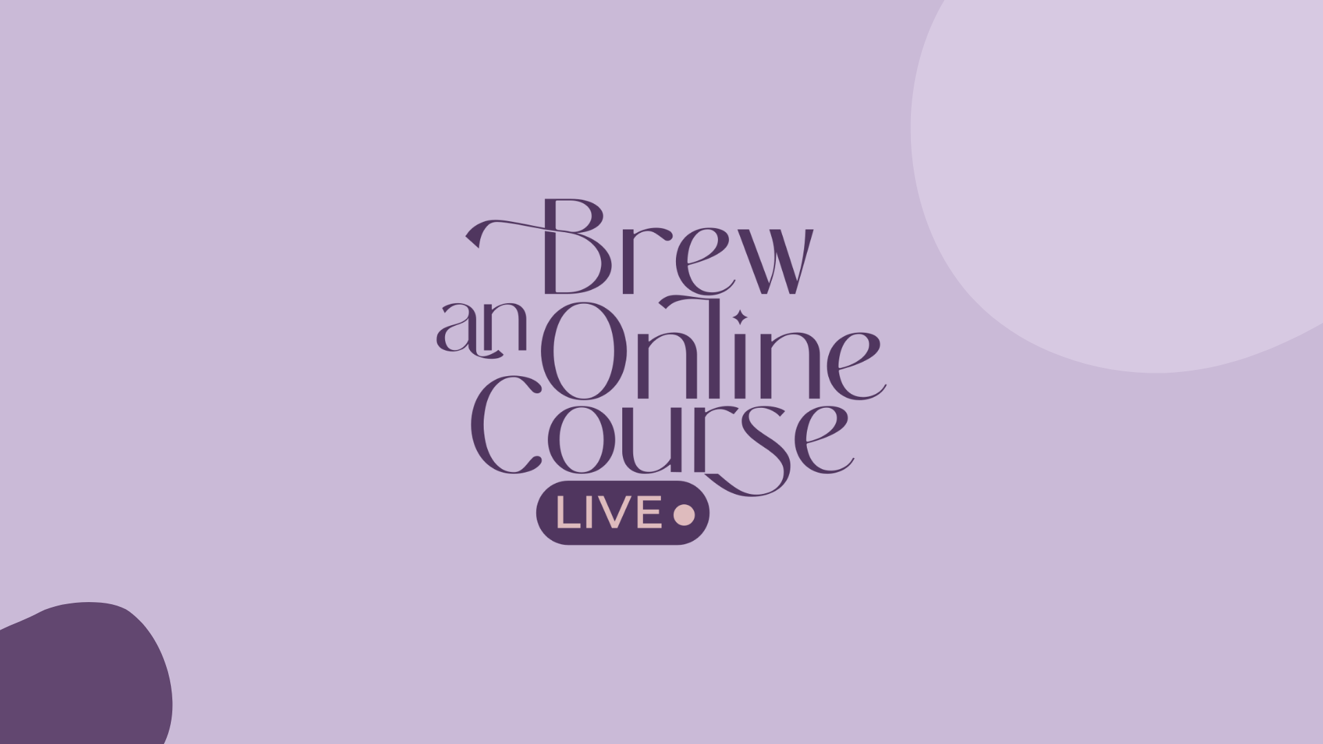 Brew an Online Course logo